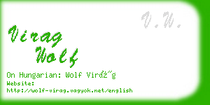 virag wolf business card